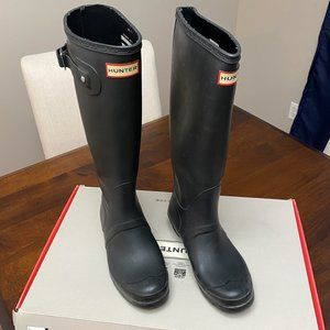 Women's Hunter Original Tall Black Boot Size 9